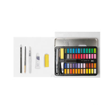 Andstal 48colors Professional Watercolor Paint Set in Black Tin box Painting Colour for School Supplies